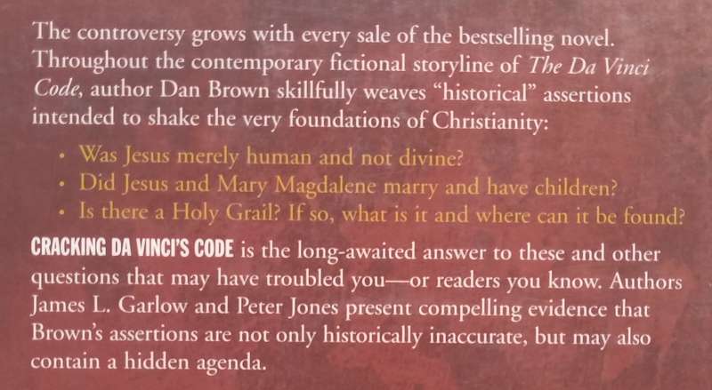Cracking Da Vincis Code | James L. Garlow & Peter Jones