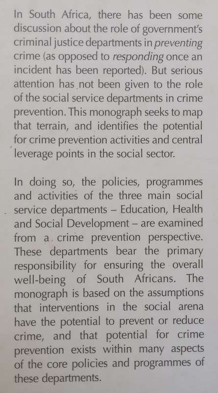Missed Opportunities: The Role of Education, Health and Social Development in Preventing Crime | ...