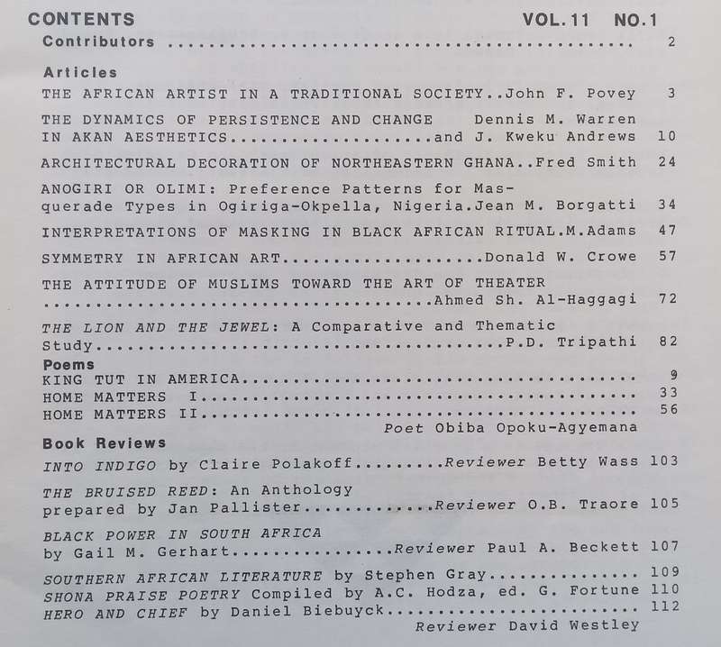 Ba Shiru: Journal of African Languages and Literature (Vol. 11, No. 1)
