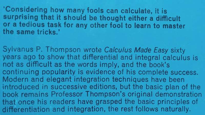 Calculus Made Easy | Silvanus P. Thompson