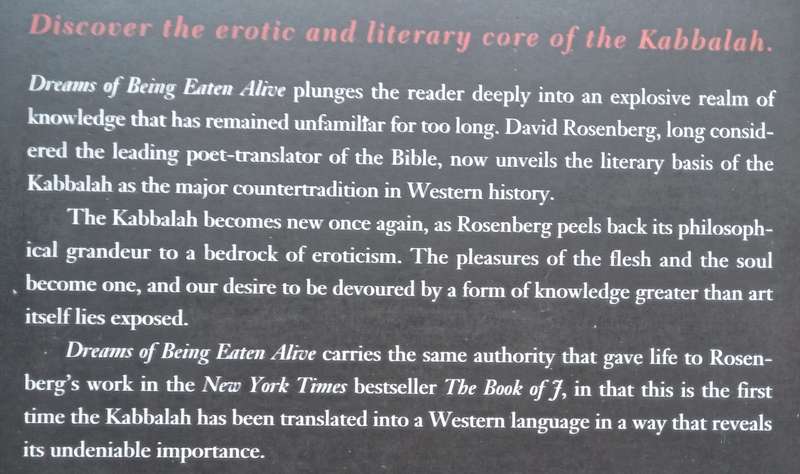 Dreams of Being Eaten Alive: The Literary Core of Kabbalah | David Rosenberg
