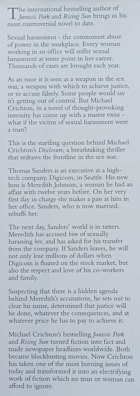 Disclosure (Hardcover) | Michael Chrichton