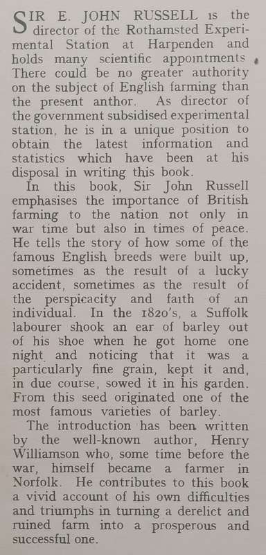 English Farming | Sir John Russell