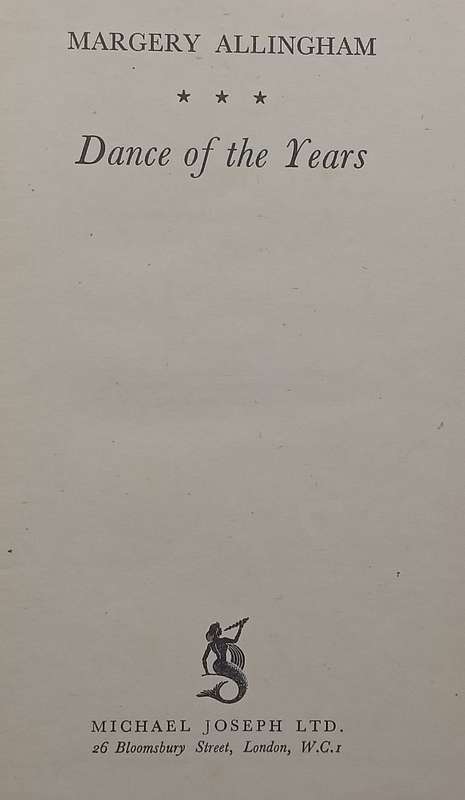 Dance of the Years | Margery Allingham