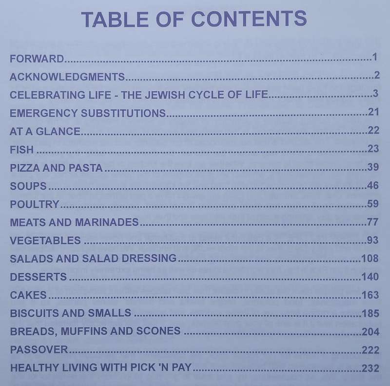 Celebrating Life: Nechama Recipe Book