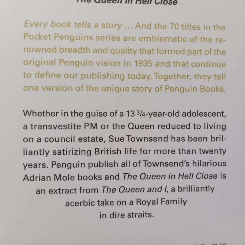 The Queen in Hell Close | Sue Townsend