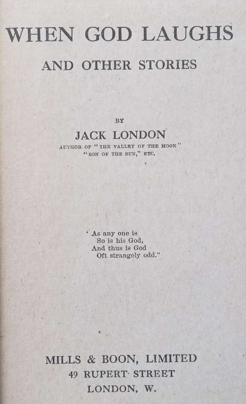 When God Laughs and Other Stories (Copy of Stephen Gray's Mother Isa) | Jack London
