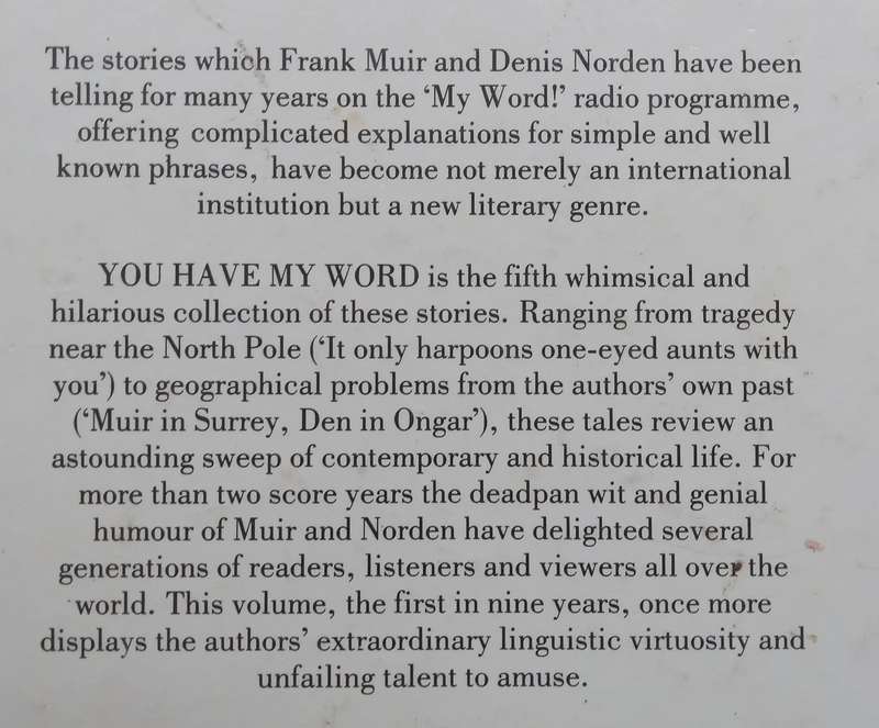 You Have My Word: More Stories from My Word | Frank Muir & Denis Norden