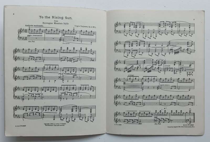 To the Rising Sun (Miniature Score) | Trygve Torjussen