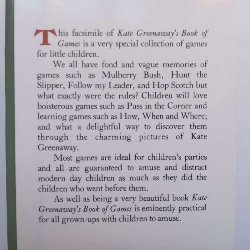 Book of Games (Facsimile Reprint) | Kate Greenway