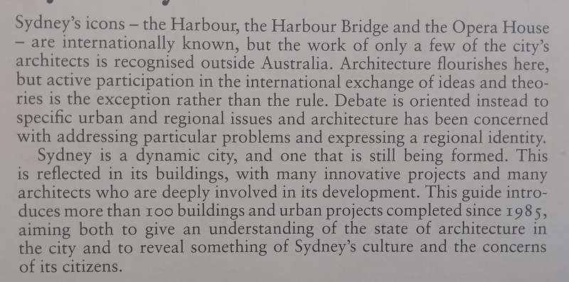 Sydney: A Guide to Recent Architecture | Francesca Morrison
