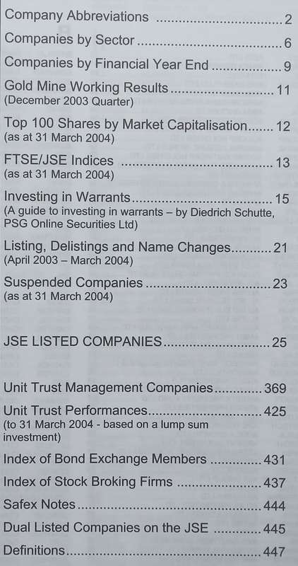 Who Owns Whoms Security Exchange Digest (May to August 2004)