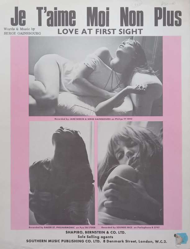 Je Taime Moi Non Plus (Love at First Sight) Music Score | Serge Gainsbourg