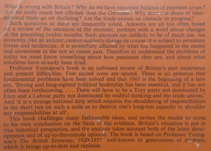 Britains Economic Growth, 1920-1966 (2nd Ed.) | A. J. Youngson