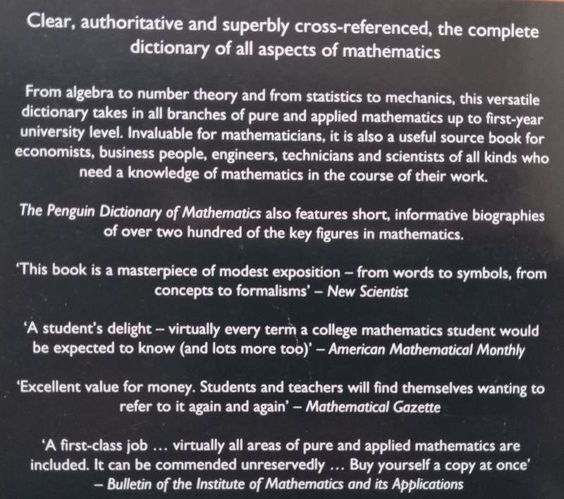 The Penguin Dictionary of Mathematics | John Daintith & R. D. Nelson (Eds.)