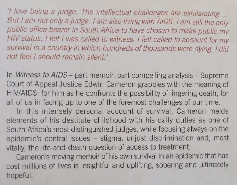Witness to AIDS | Edwin Cameron