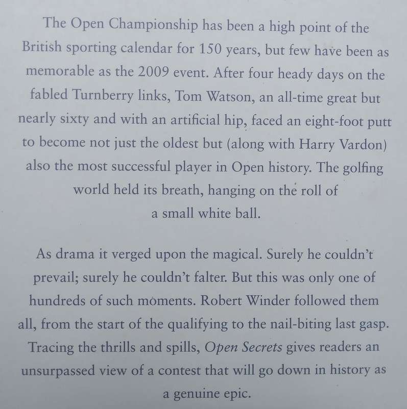Open Secrets: The Extraordinary Battle for the 2009 British Open | Robert Winder