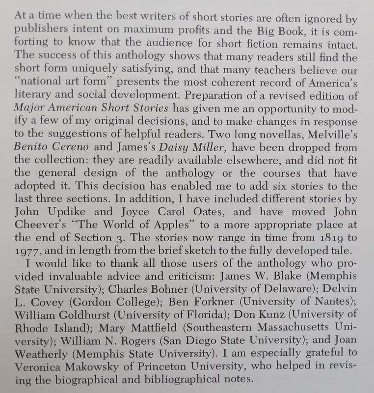 Major American Short Stories | A. Walton Litz (Ed.)
