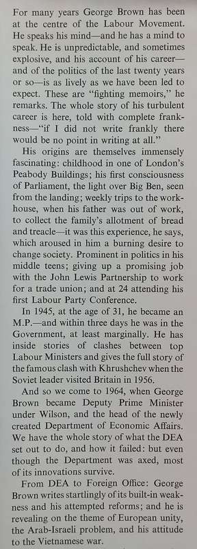In My Way: Memoirs | George Brown