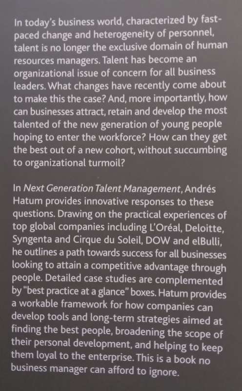 Next Generation Talent Management: Talent Management to Survive Turmoil | Andres Hatum