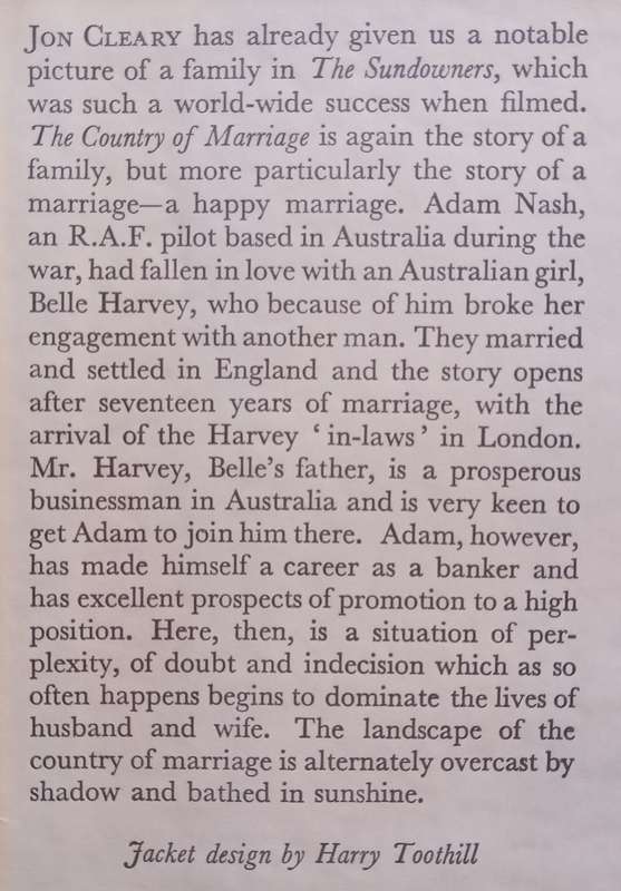 The Country of Marriage | Jon Cleary