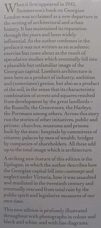 Georgian London | John Summerson