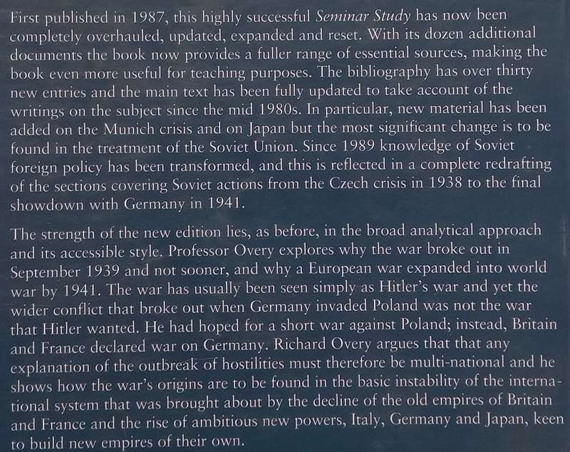 The Origins of the Second World War (2nd Ed.) | R. J. Overy