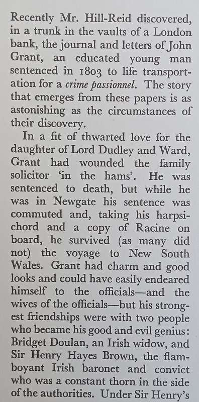 John Grants Journey: A Convicts Story, 1803-11 | W. S. Hill-Reid