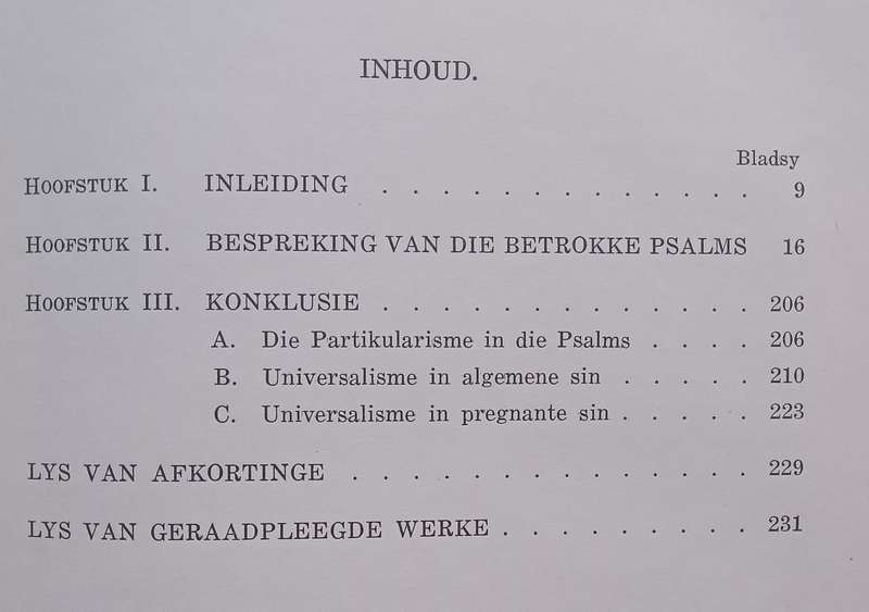 Die Universalisme in die Psalms (Afrikaans) | Petrus Johannes Nicolaas Smal