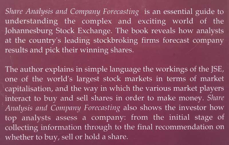 Share Analysis and Company Forecasting: How to Make Money on the JSE | Jacques Magliolo