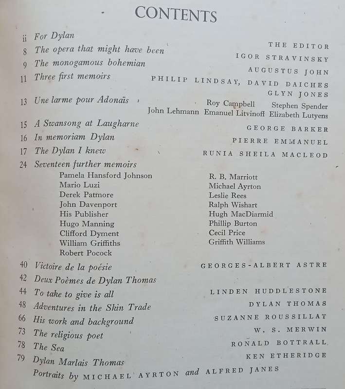Adam International (No. 238, 1953, Dylan Thomas Memorial Number)