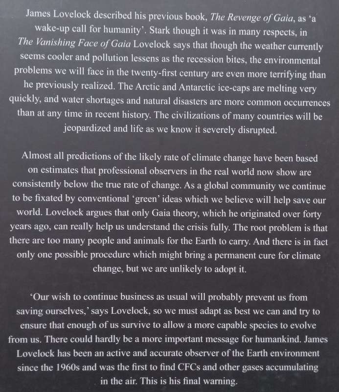 The Vanishing Face of Gaia: A Final Warning | James Lovelock