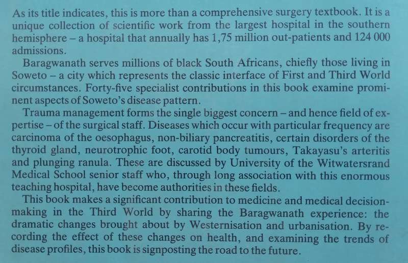 Modern Surgery in Africa: The Baragwanath Experience | Desmond Pantanowitz
