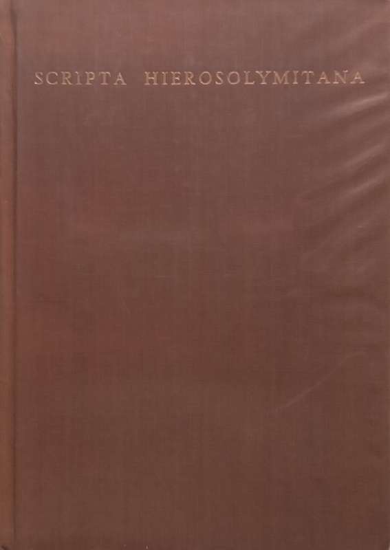 Scripta Hiersolymitana, Vol. 8, Studies in the Bible | Chaim Rabin (Ed.)