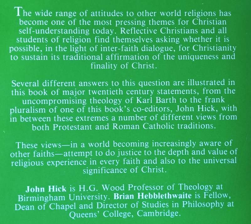 Christianity and Other Religions: Selected Readings | John Hick & Brian Hebblethwaite (Eds.)
