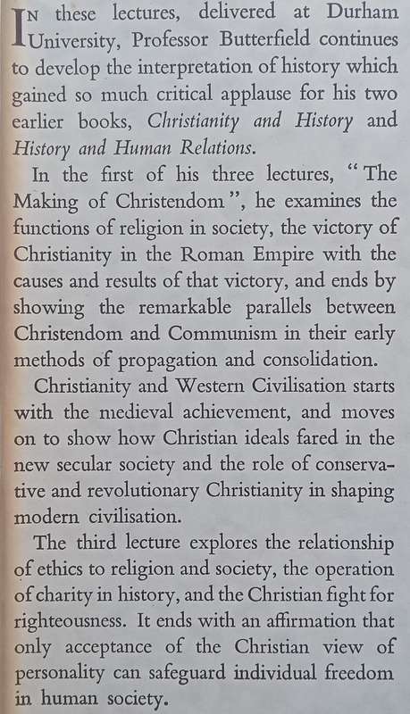 Christianity in European History | Herbert Butterfield