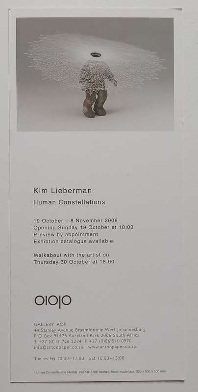 Kim Lieberman: Human Constellations (Invitation Card to the Exhibition)