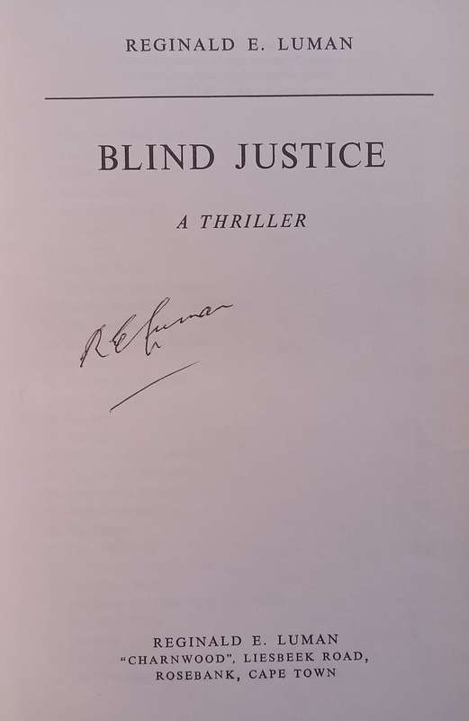 Blind Justice (Signed by Author) | Reginald E. Luman