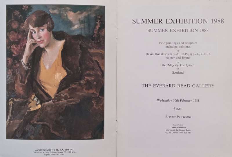 The Everard Read Gallery Summer Exhibition 1988 (Invitation to the Exhibition)
