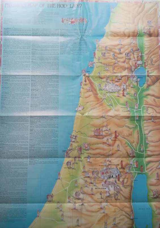 Pilgrims Map of the Holy Land