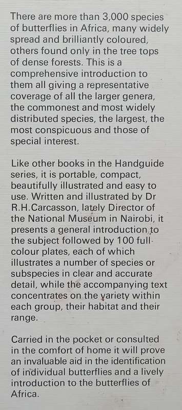 Collins Handguide to the Butterflies of Africa | R. H. Carcasson