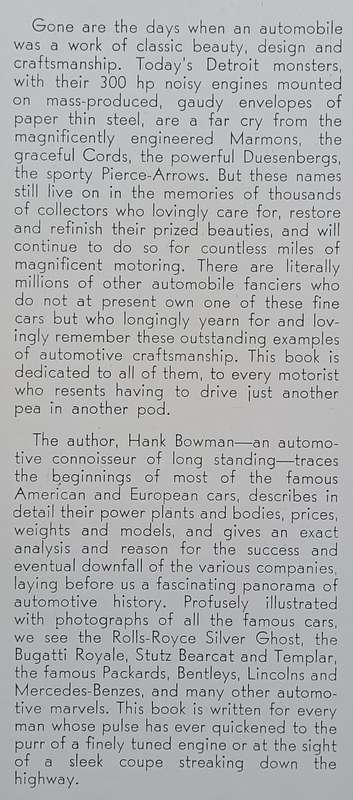 Famous Old Cars | Hank Wieand Bowman
