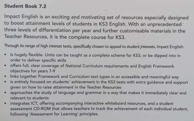 Impact English (Key Stage 3, Year 7, Student Book 2) | Mike Gould, et al.