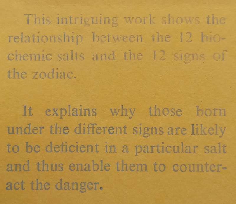 Astrology and Biochemistry | Vanda Sawtell
