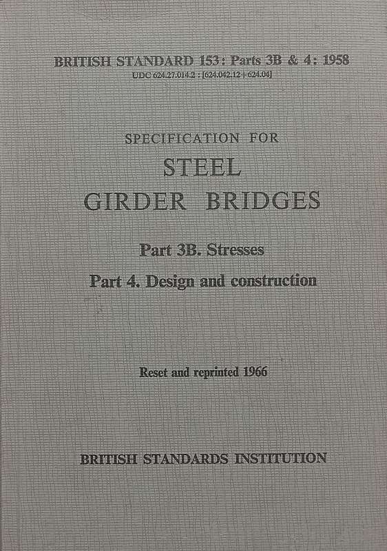 Specification for Steel Girder Bridges (Stresses, Design and Construction)