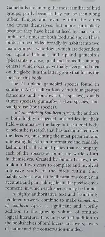 Gamebirds of Southern Africa | Rob Little, et al.