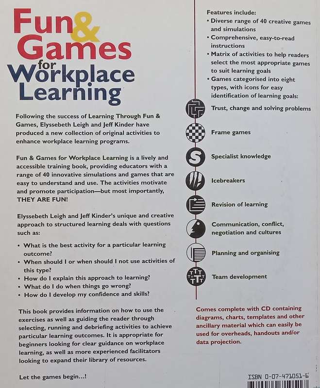Fun & Games for Workplace Learning (With CD-ROM) | Elyssebeth Leigh & Jeff Kinder
