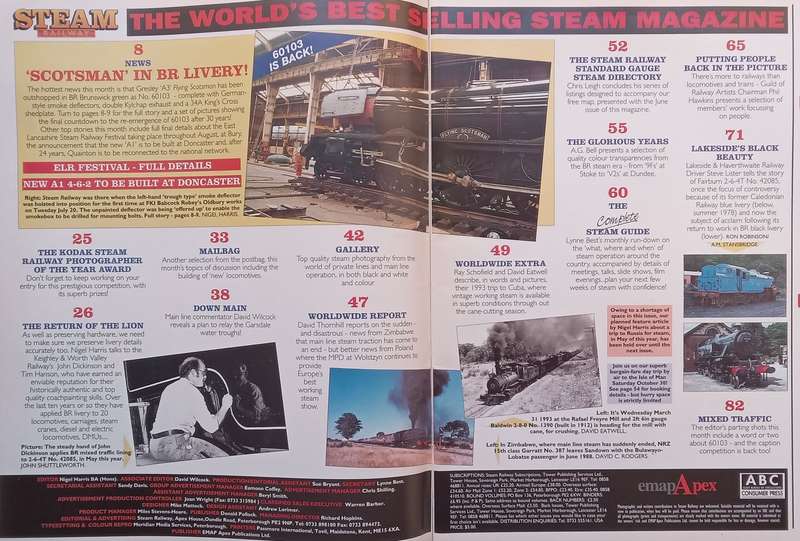 Steam Railway (No. 161, September 1993)