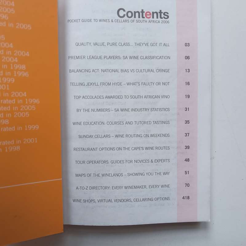 Wine Magazines Pocket Guide to Wines and Cellars of South Africa