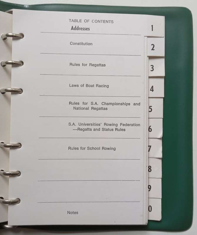 The Constitution of the South African Amateur Rowing Union